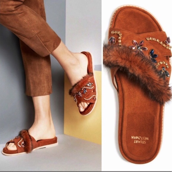 Stuart Weitzman Shoes - 2xHP💝Stuart Weitzman Nomdeplume Mink Sandals 7
